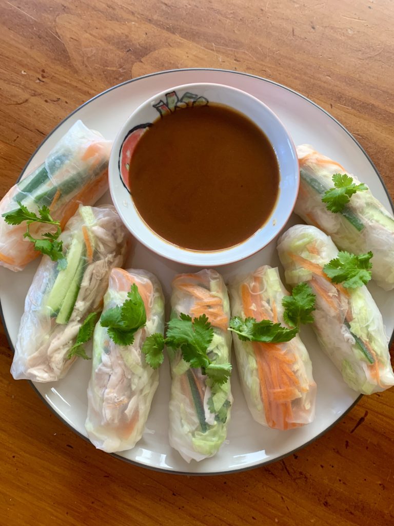 Healthy Rice Paper Rolls Dipping Sauce